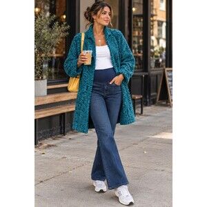 A Pea in the Pod Maternity Jeans M Blue Bootcut Flare Secret Fit Belly Stretch